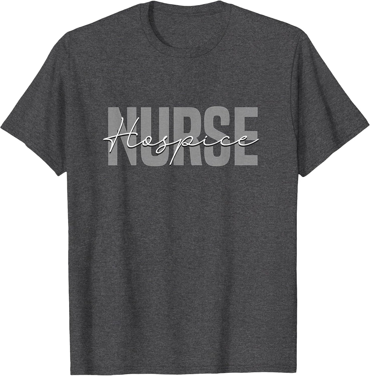 Vintage Hospice Nurse Doctor Graduation Medical Nursing RN T-Shirt - Dark Heather Grey