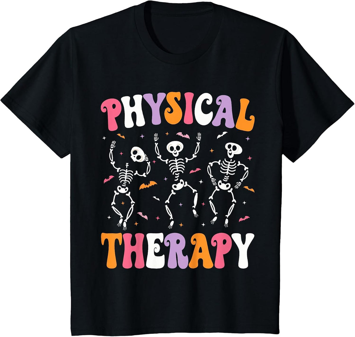 Physical Therapy Halloween Physical Therapist Halloween PT T-Shirt - Black