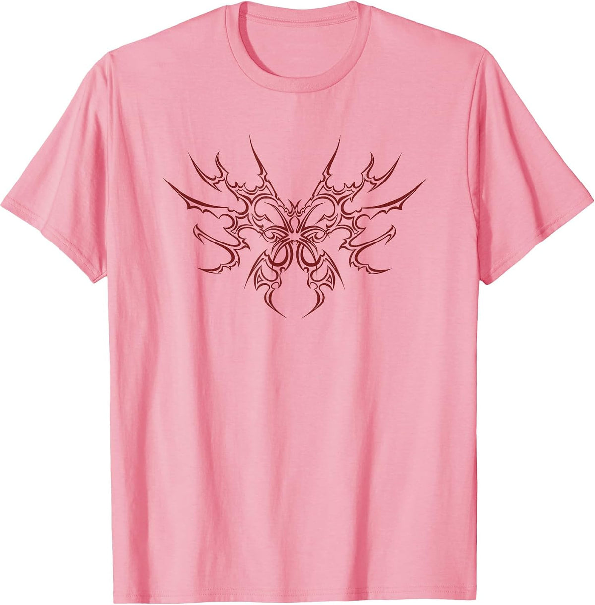 Spider Tattoo Style Goth Fairy Grunge Fairycore T-Shirt - Pink