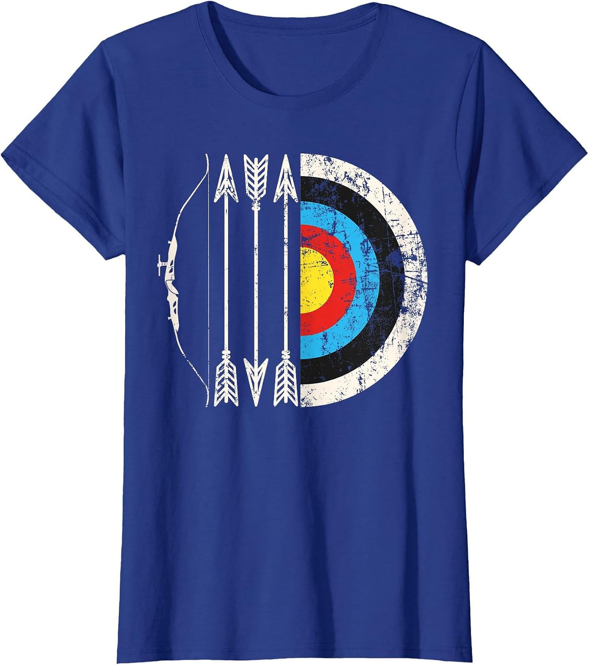 Archery Sport Bow and Arrows Target Archer Marksman T-Shirt - Royal Blue