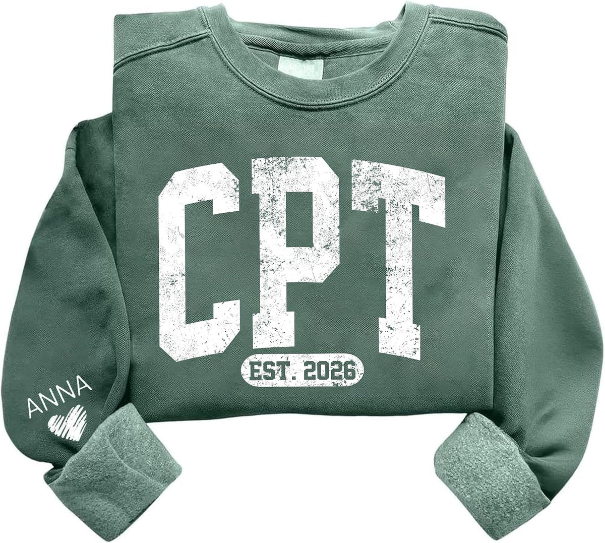 Personalized Nurse Sweatshirt with Name, Custom Medical Crewneck Gift for Healthcare Workers, Nursing Student - Pct