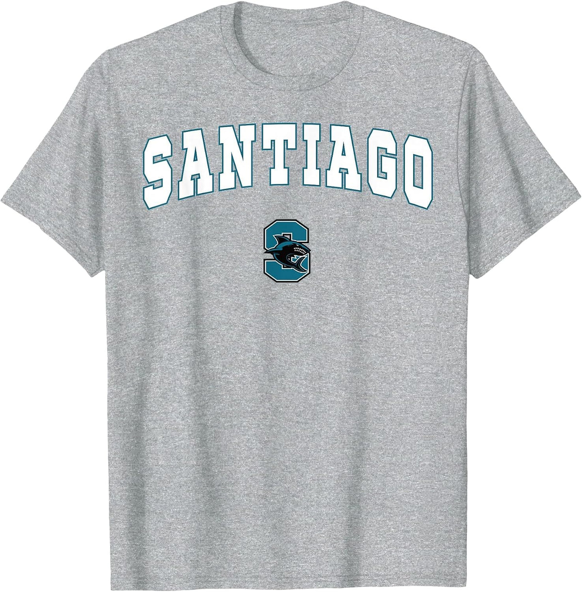 Santiago High School Sharks T-Shirt C2 T-Shirt - Heather Grey