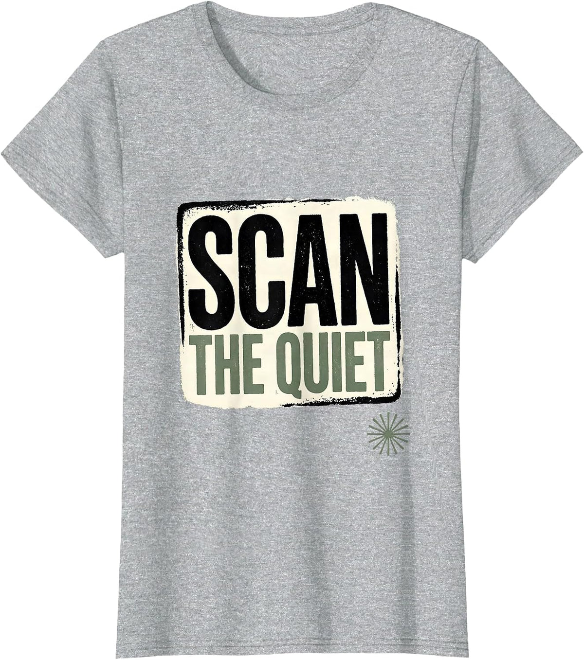 Scan The Quiet Retro Radiology Rad Tech CT MRI Tech T-Shirt - Heather Grey
