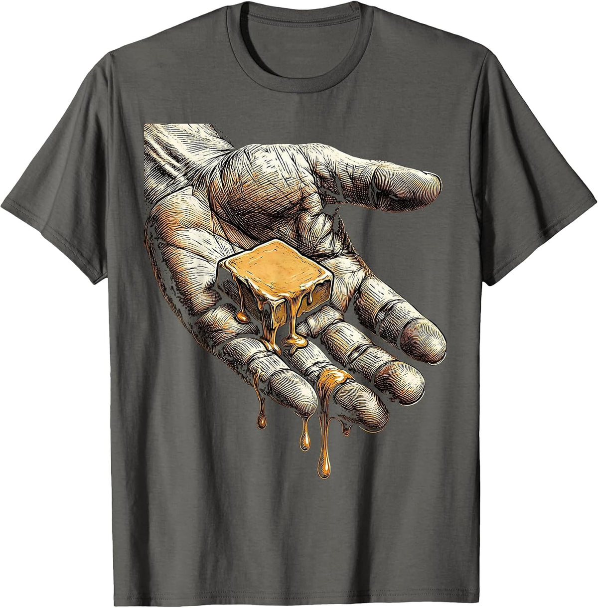 Men's Periodic Table Element Lick Chemistry Science T-Shirt - Asphalt Grey