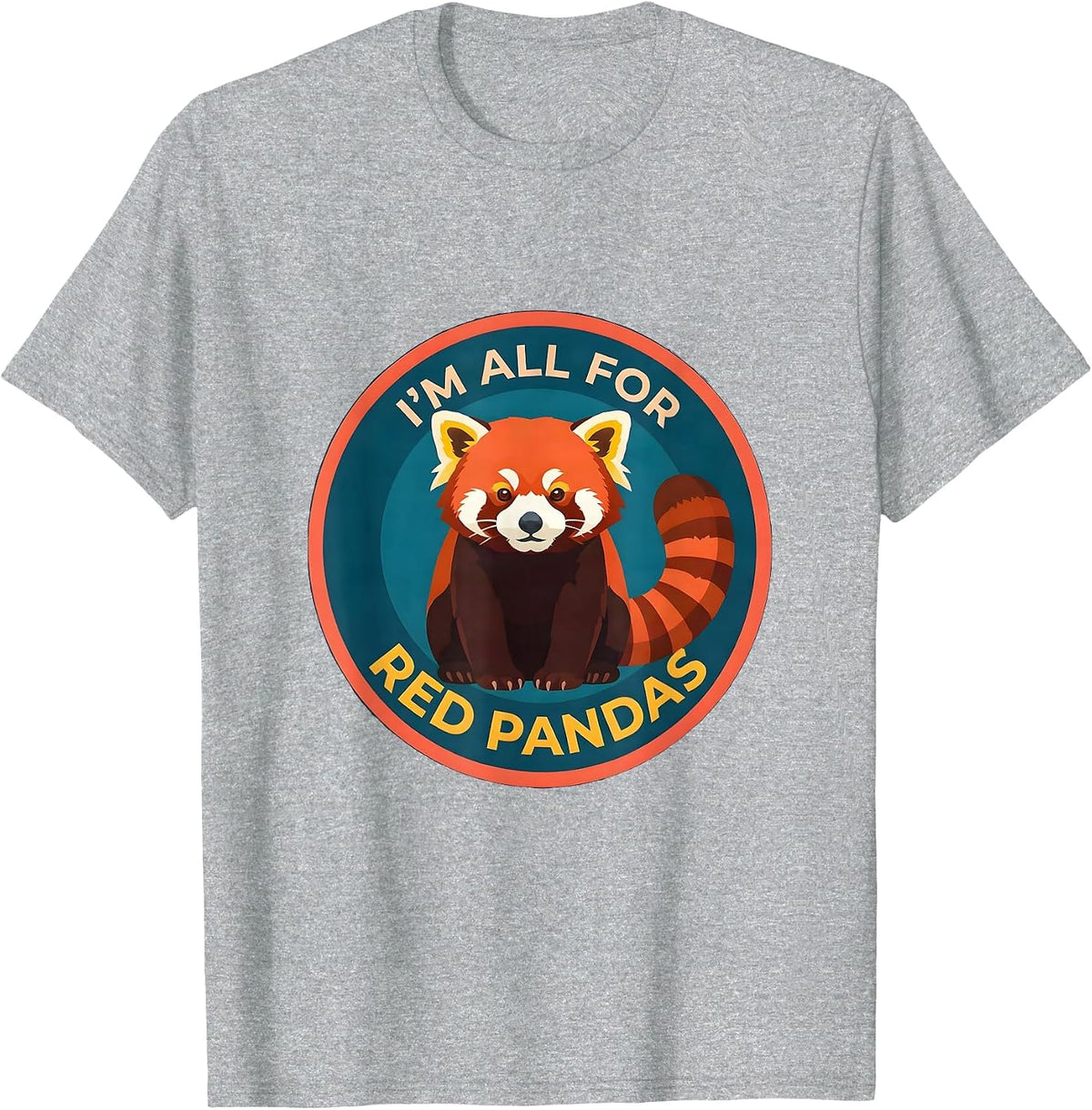 Men's I’m All For Red Pandas Cute Red Panda Lover Gift T-Shirt - Heather Grey