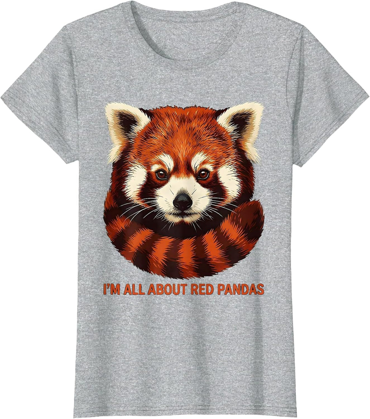 I'm All About Red Pandas Funny Animal Lover Zoo Souvenir T-Shirt - Heather Grey