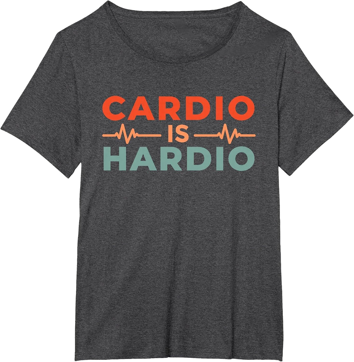 Cardio is Hardio T-Shirt - Dark Heather Grey