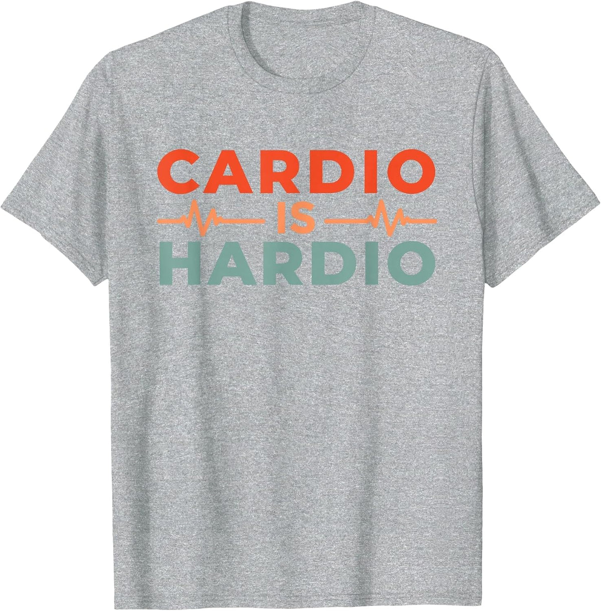 Cardio is Hardio T-Shirt - Heather Grey