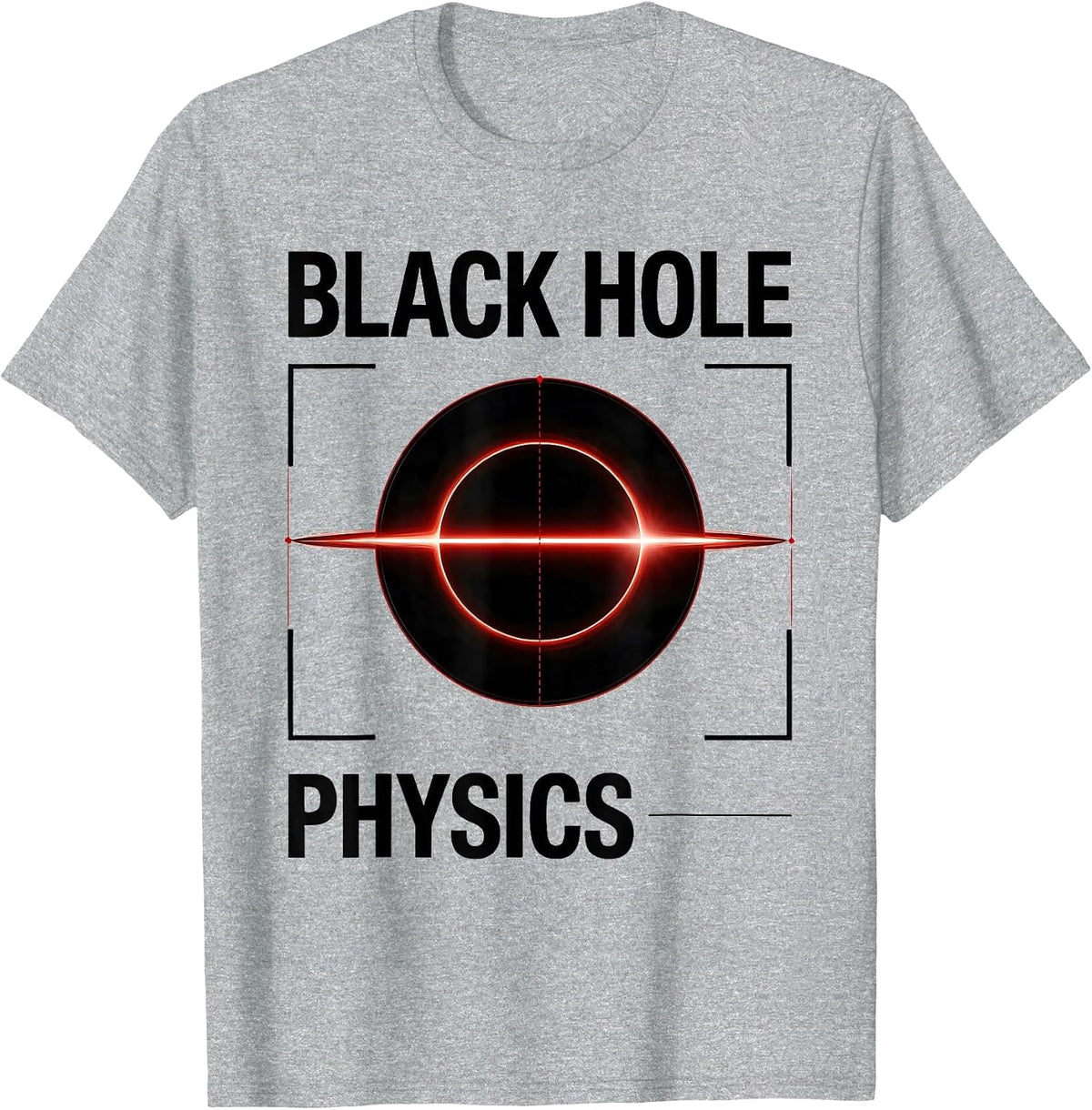 Men's Black Hole Physics Swiss International Astrophysicist T-Shirt - Heather Grey