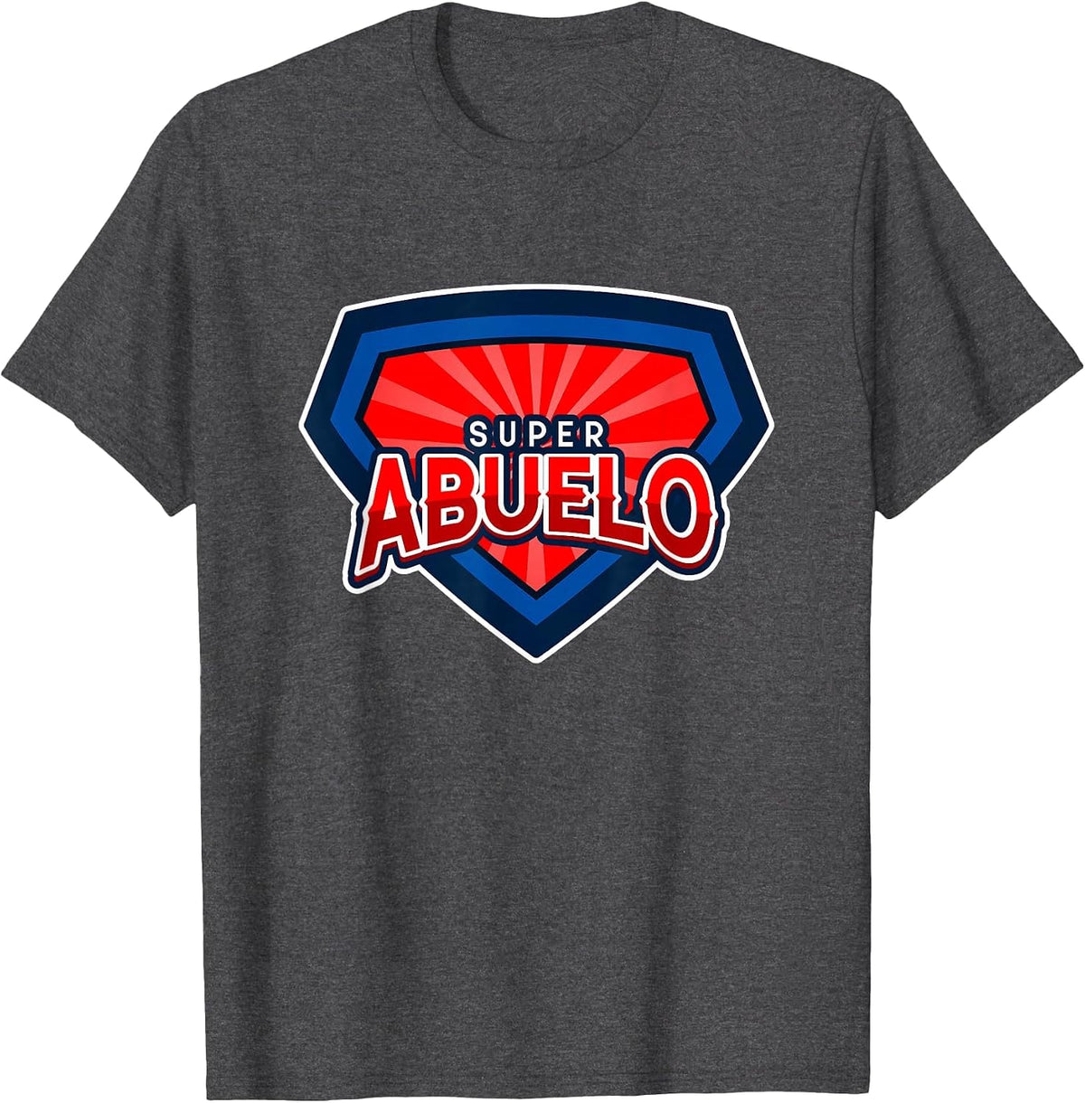 Super Abuelo Spanish Grandpa Funny Hero T-Shirt - Dark Heather Grey