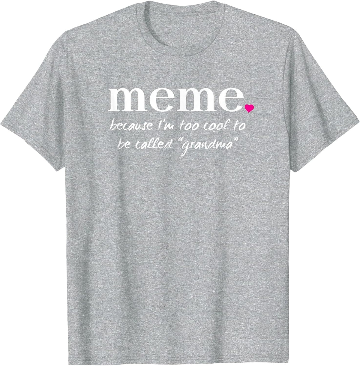 AS tees Meme Too Cool Grandma T-Shirt T-Shirt - Heather Grey