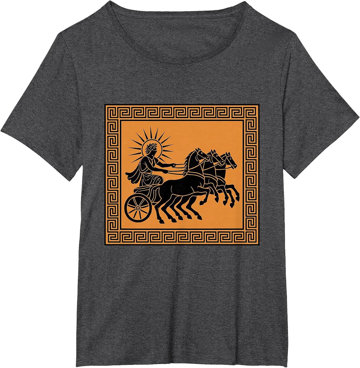 Titan God of the Sun Ancient Art Greek Mythology T-Shirt - Dark Heather Grey