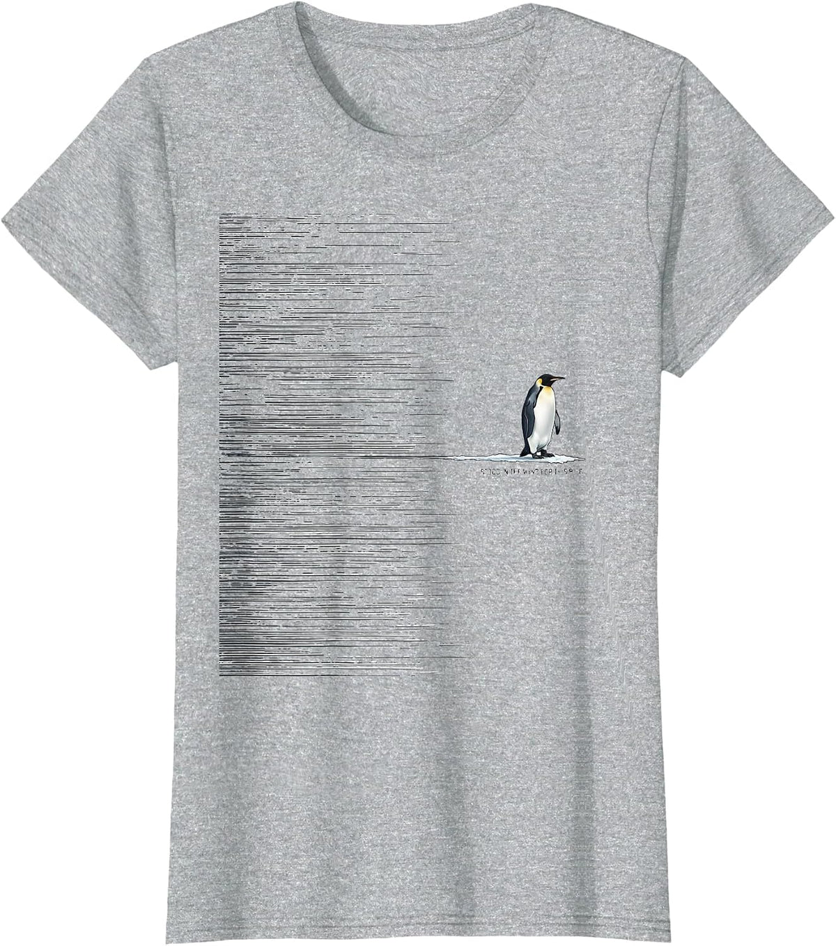 Stood In The Wind For This Bird Funny Penguin Lover Gift T-Shirt - Heather Grey