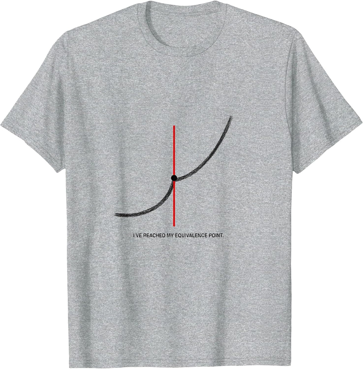 Men's I've Reached My Equivalence Point Funny Chemistry Science T-Shirt - Heather Grey