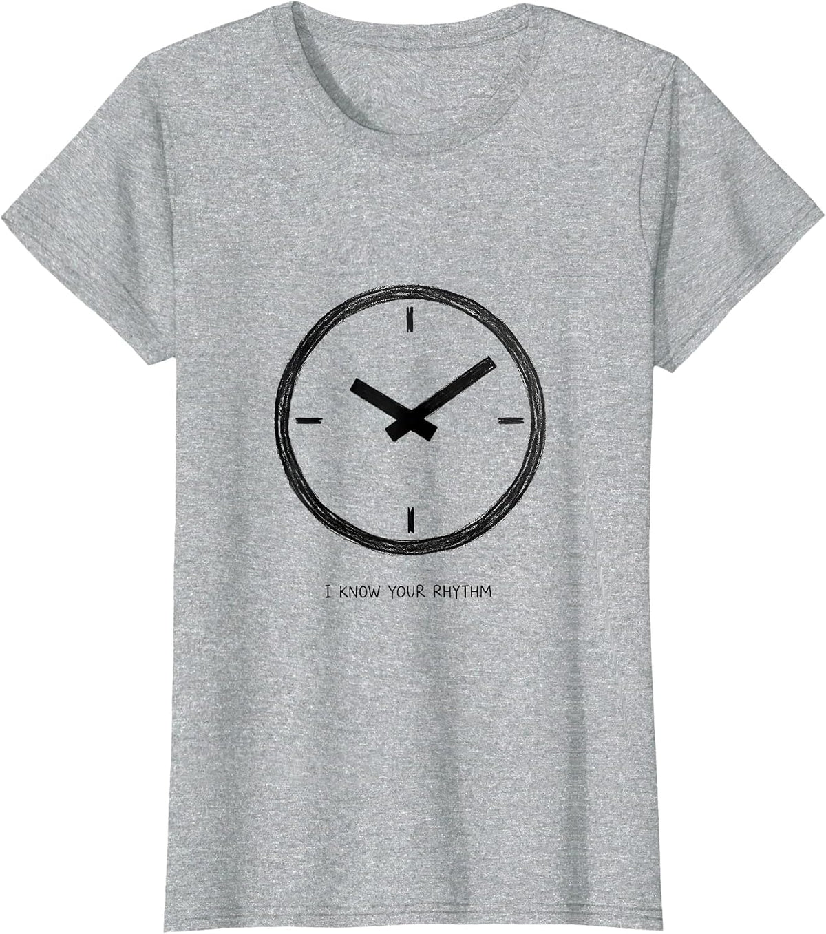 Women's I Know Your Rhythm Minimalist Dialysis Nurse Technician T-Shirt - Heather Grey