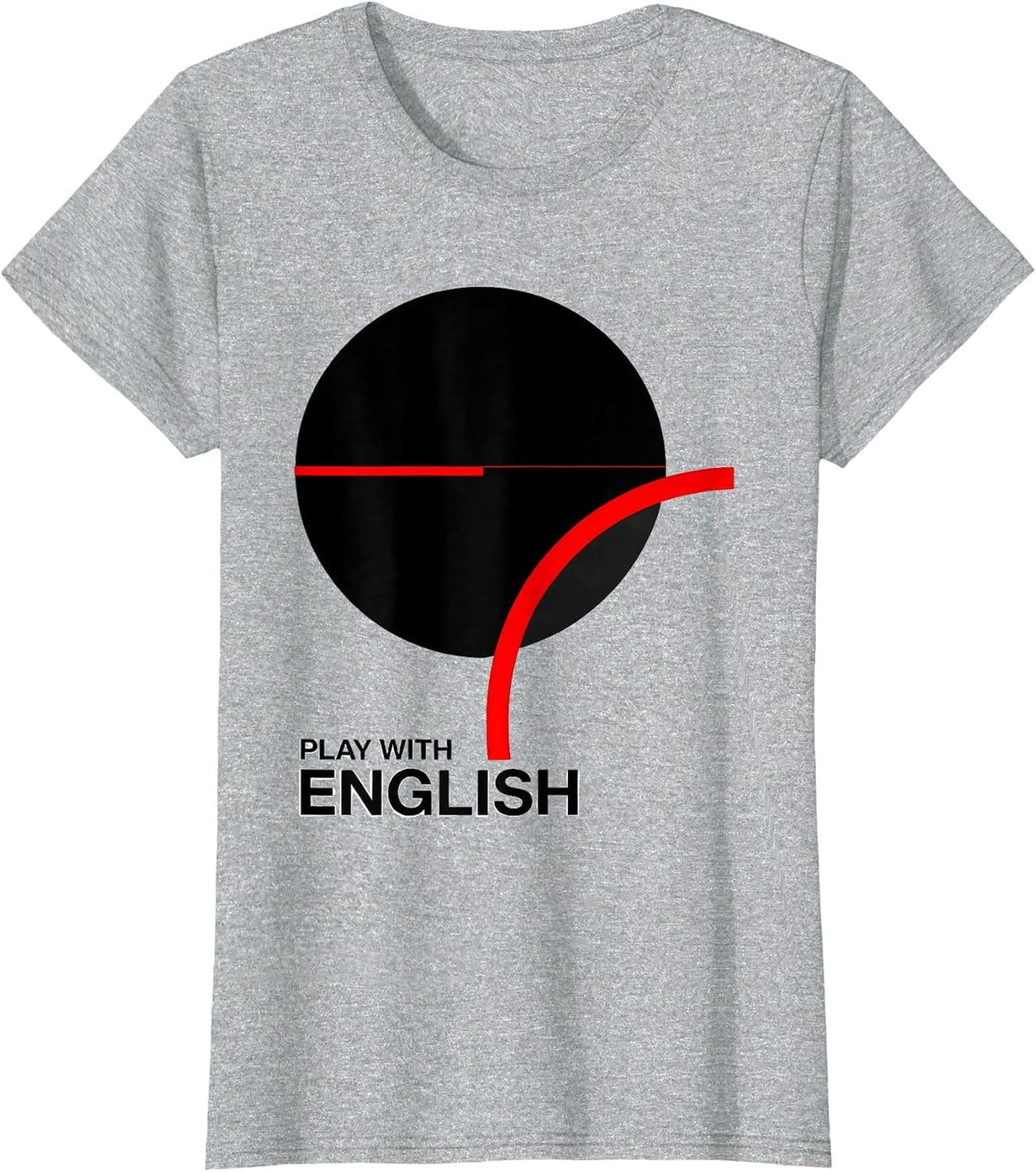 Women's Play With English Funny Billiards Pool Player Gift T-Shirt - Heather Grey