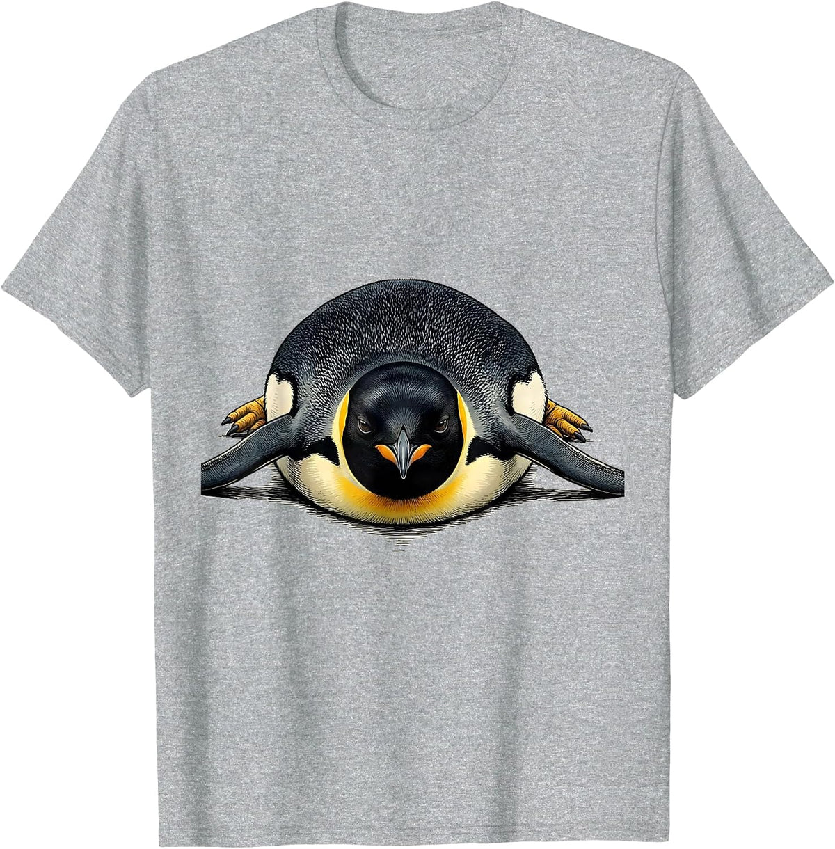 Men's Penguin Belly Animal Lover Halloween Costume T-Shirt - Heather Grey
