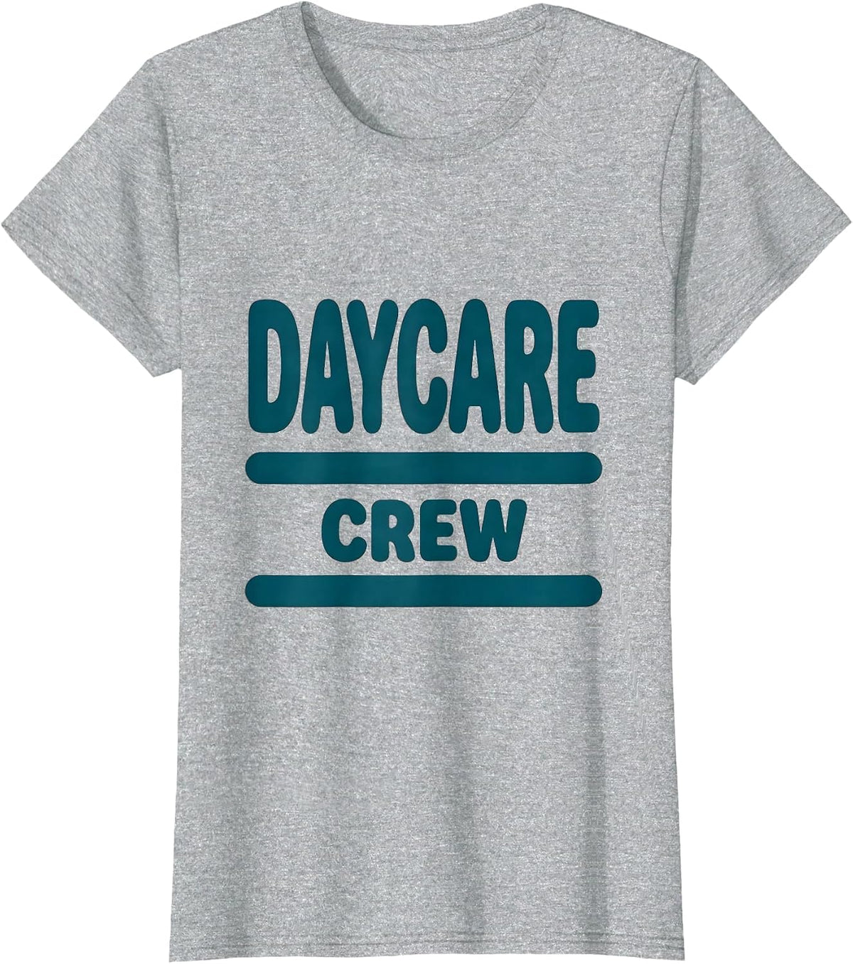 Women's Daycare Crew Childcare Provider Staff Team Teacher T-Shirt - Heather Grey