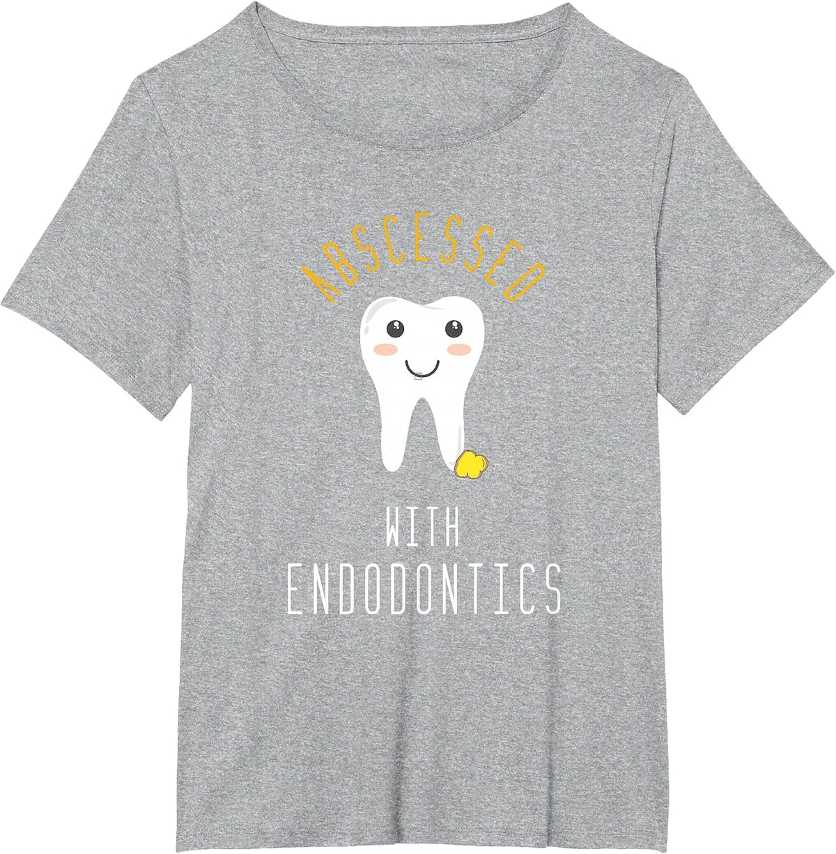 Cute Funny Endodontia Dental Student Dental Game T-Shirt - Heather Grey