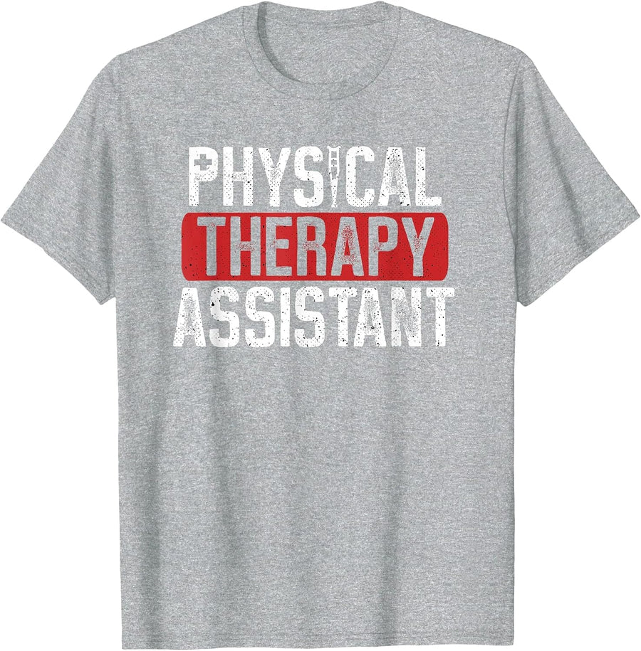 Physical Therapy Assistant PTA Physical Therapist T-Shirt - Heather Grey