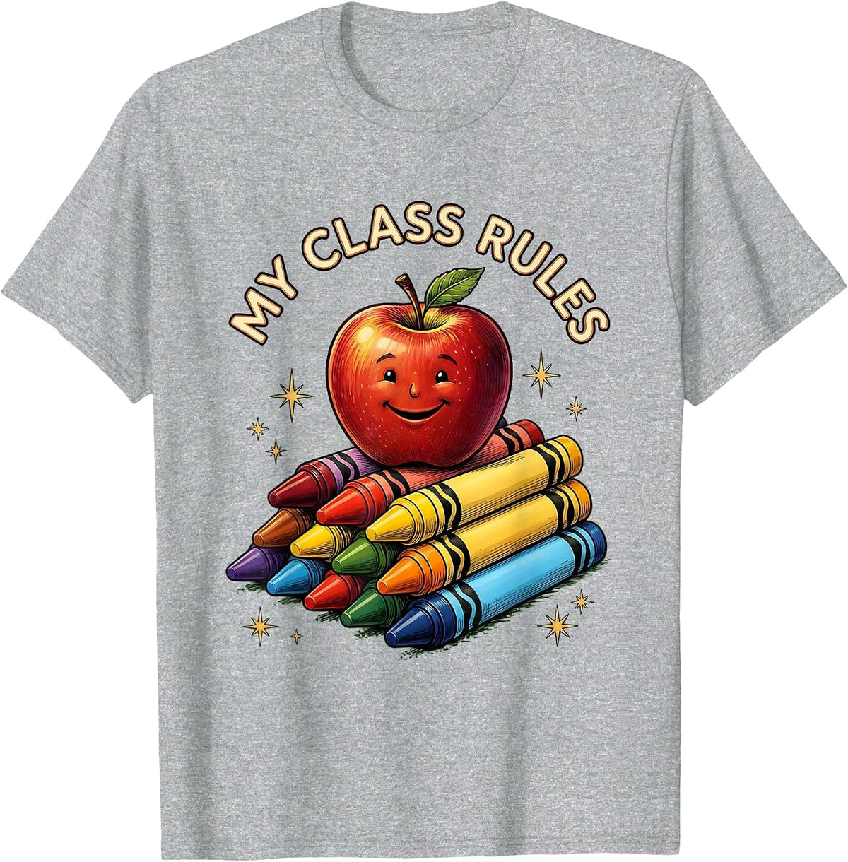 Men's My Class Rules Preschool Teacher Design T-Shirt - Heather Grey