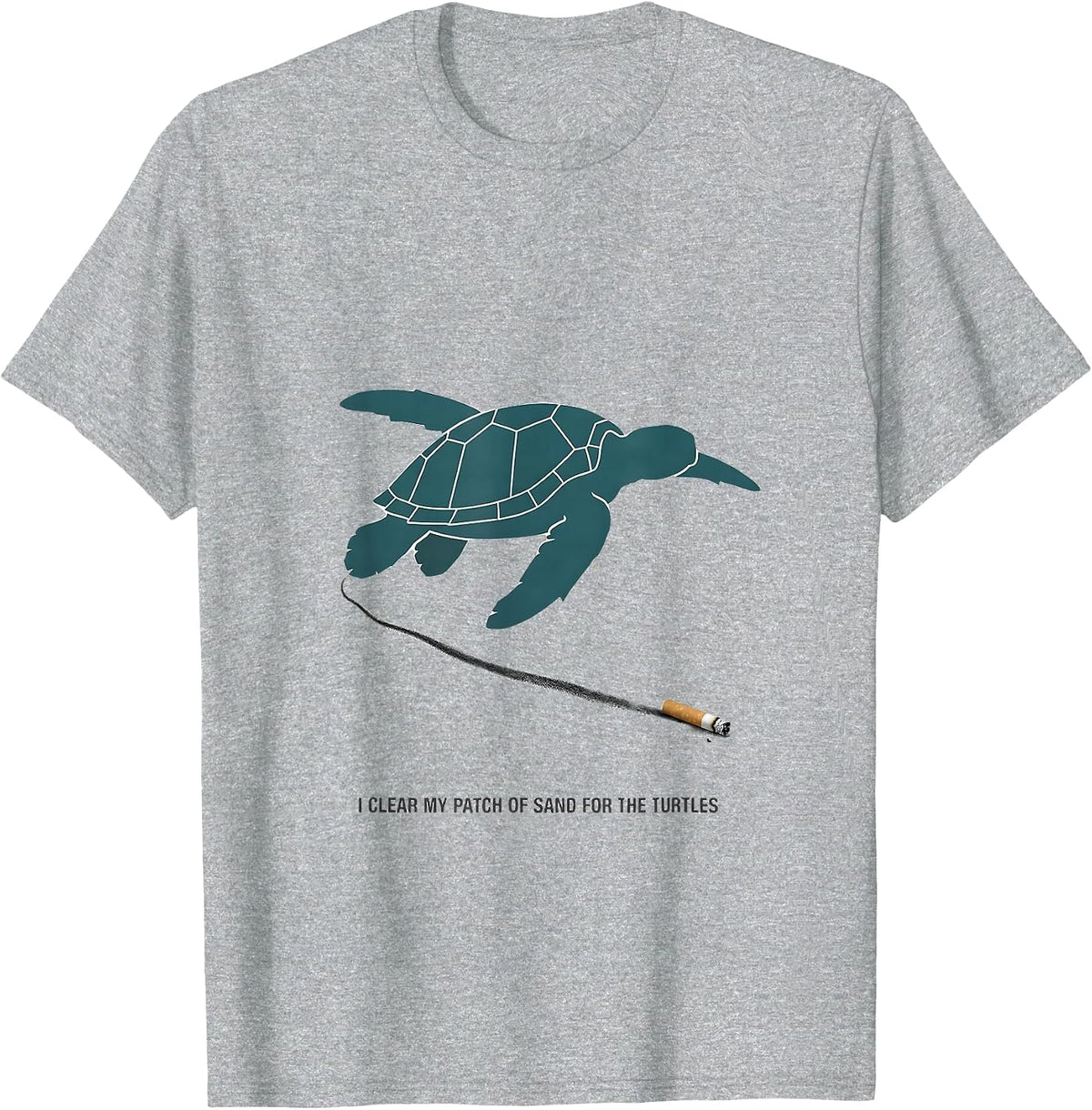 Men's I Clear My Patch Of Sand For The Turtles Vacation T-Shirt - Heather Grey