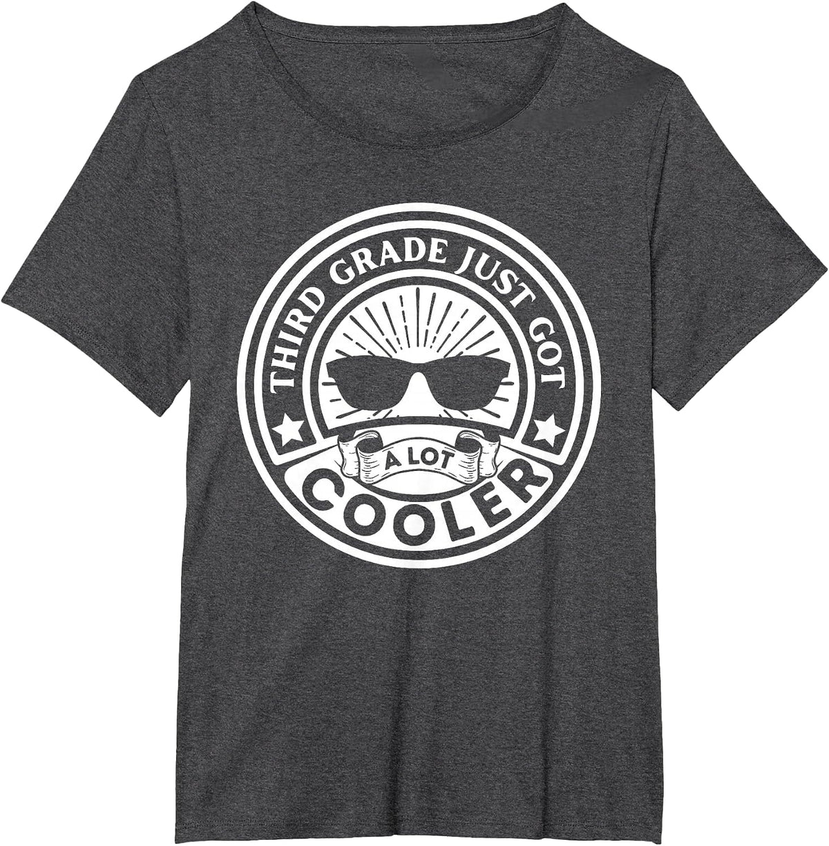Third Grade Just got a lot Cooler Back to School Boys Girls T-Shirt - Dark Heather Grey