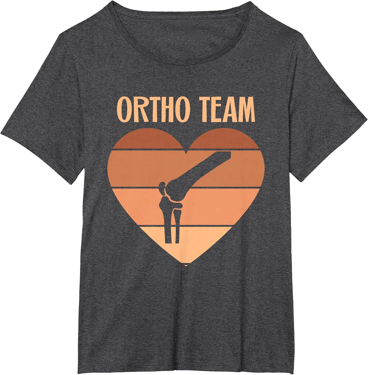 Ortho Nurse Black Orthopedic Surgery Tech Ortho Team Women T-Shirt - Dark Heather Grey