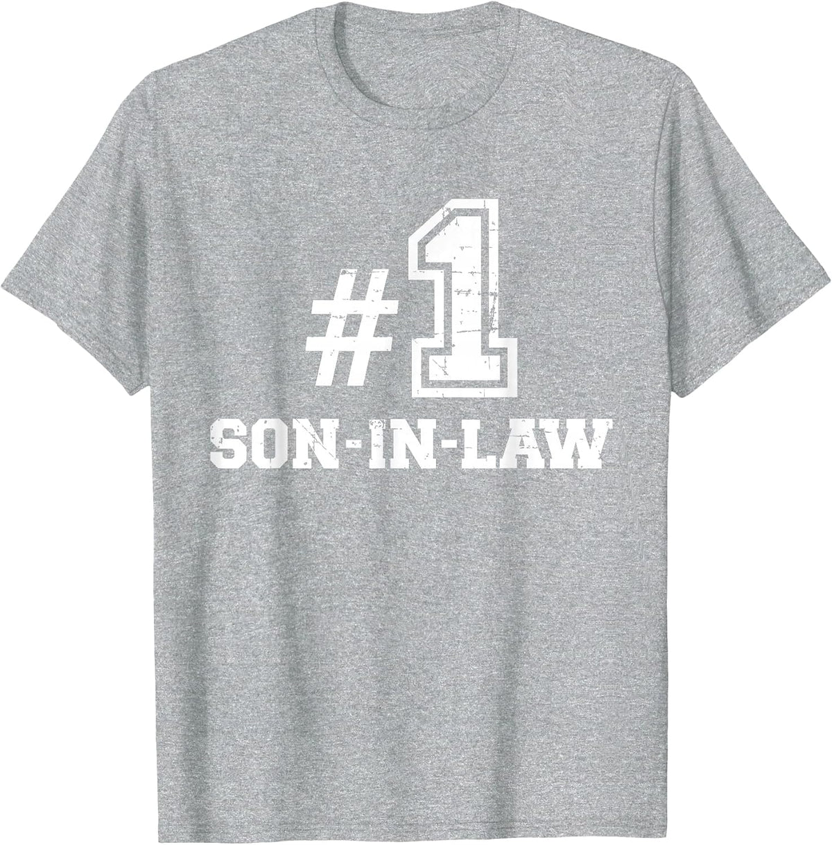 Best Son in Law in the World T-Shirt - Heather Grey