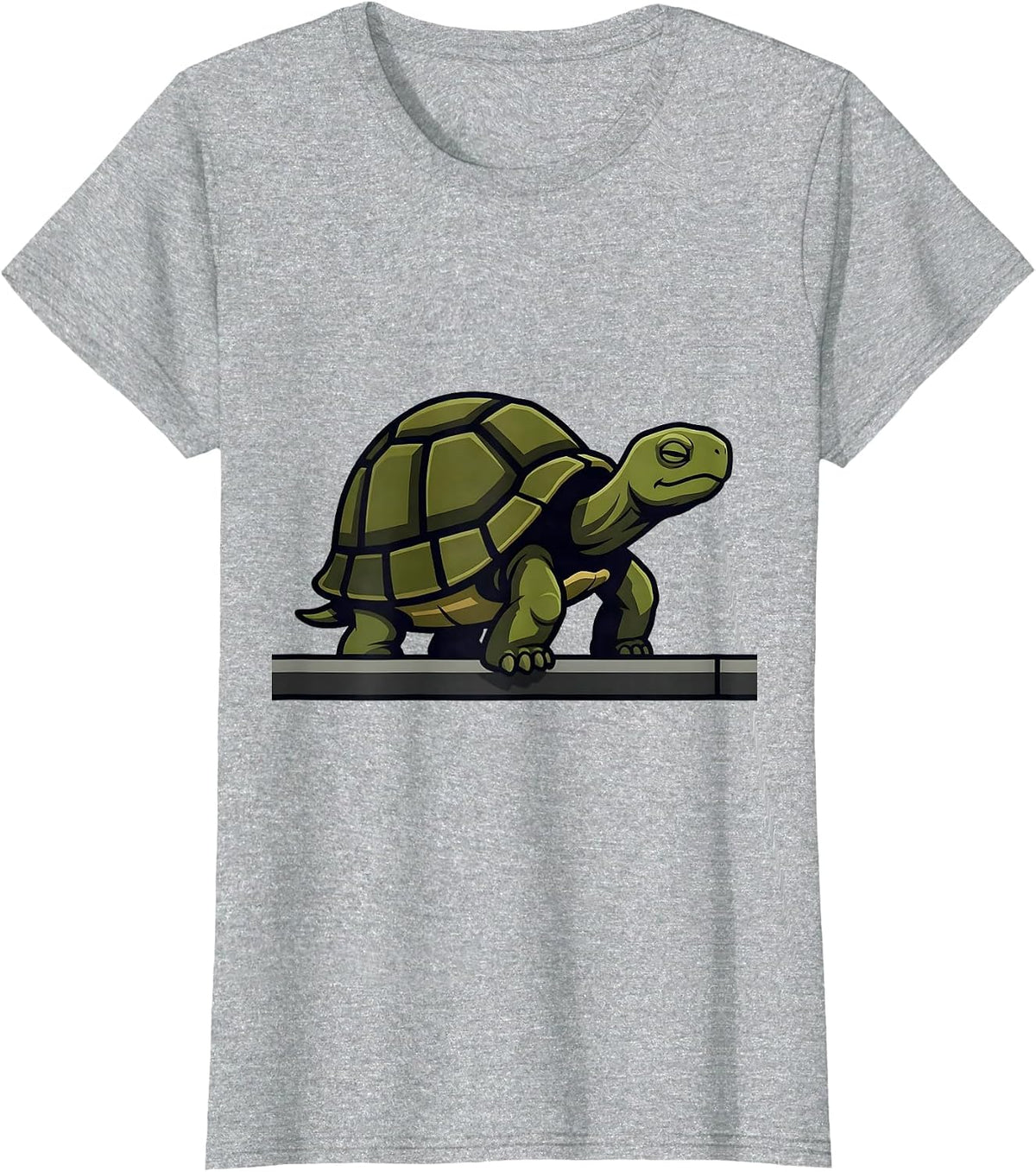 Tortoise Mascot Funny Pet Lover Humor T-Shirt - Heather Grey