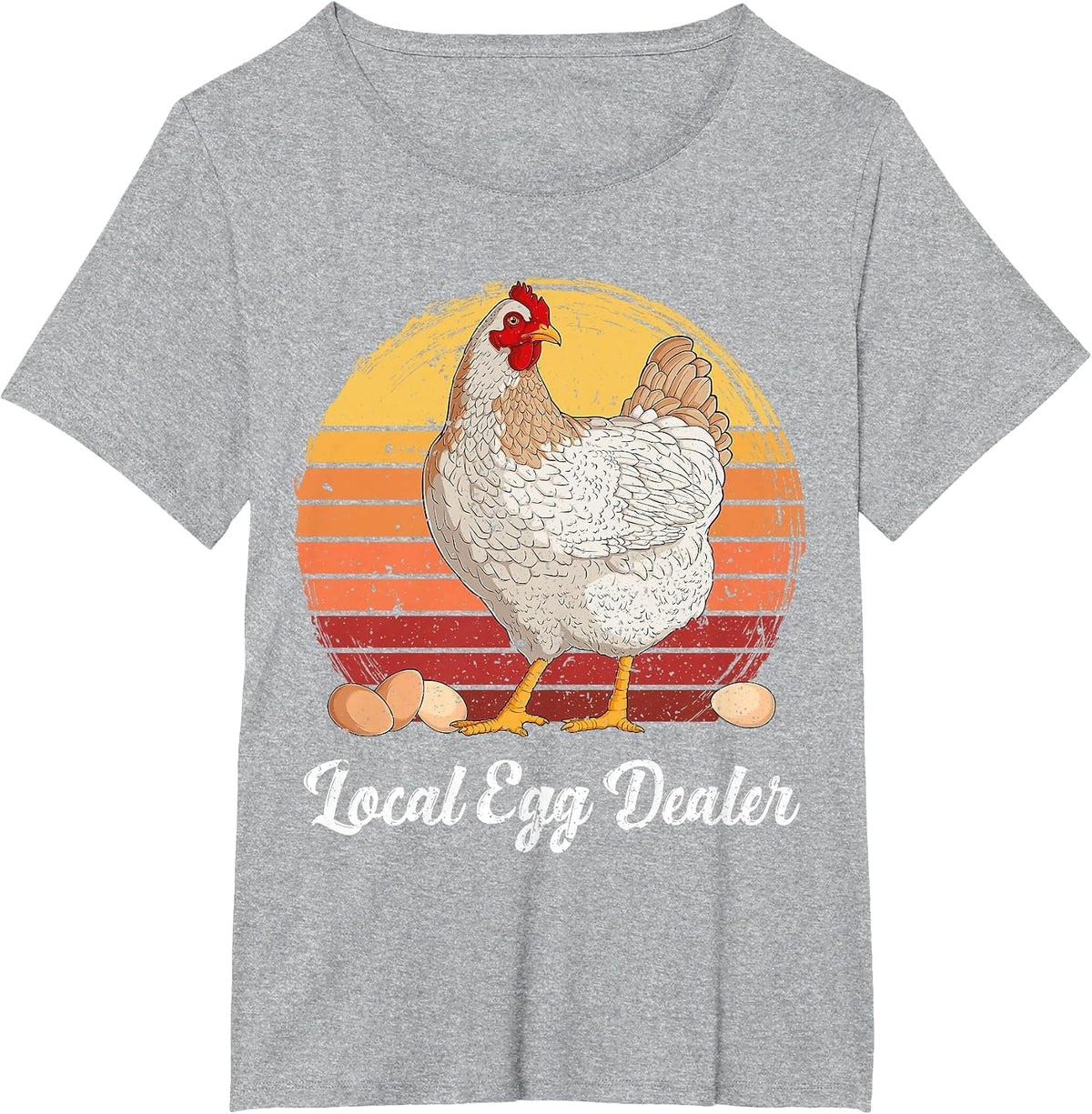 Supporting Local Egg Dealer Chickens Egg Lover Women Men T-Shirt - Heather Grey