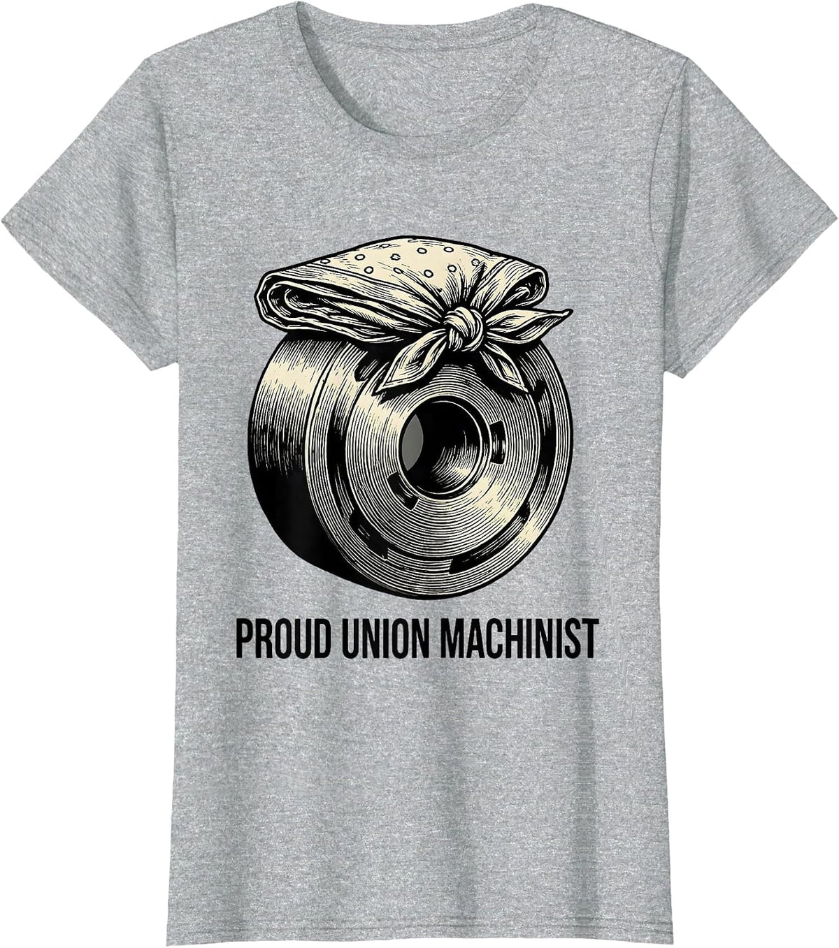 Proud Union Machinist Labor Pride Union Worker Solidarity T-Shirt - Heather Grey