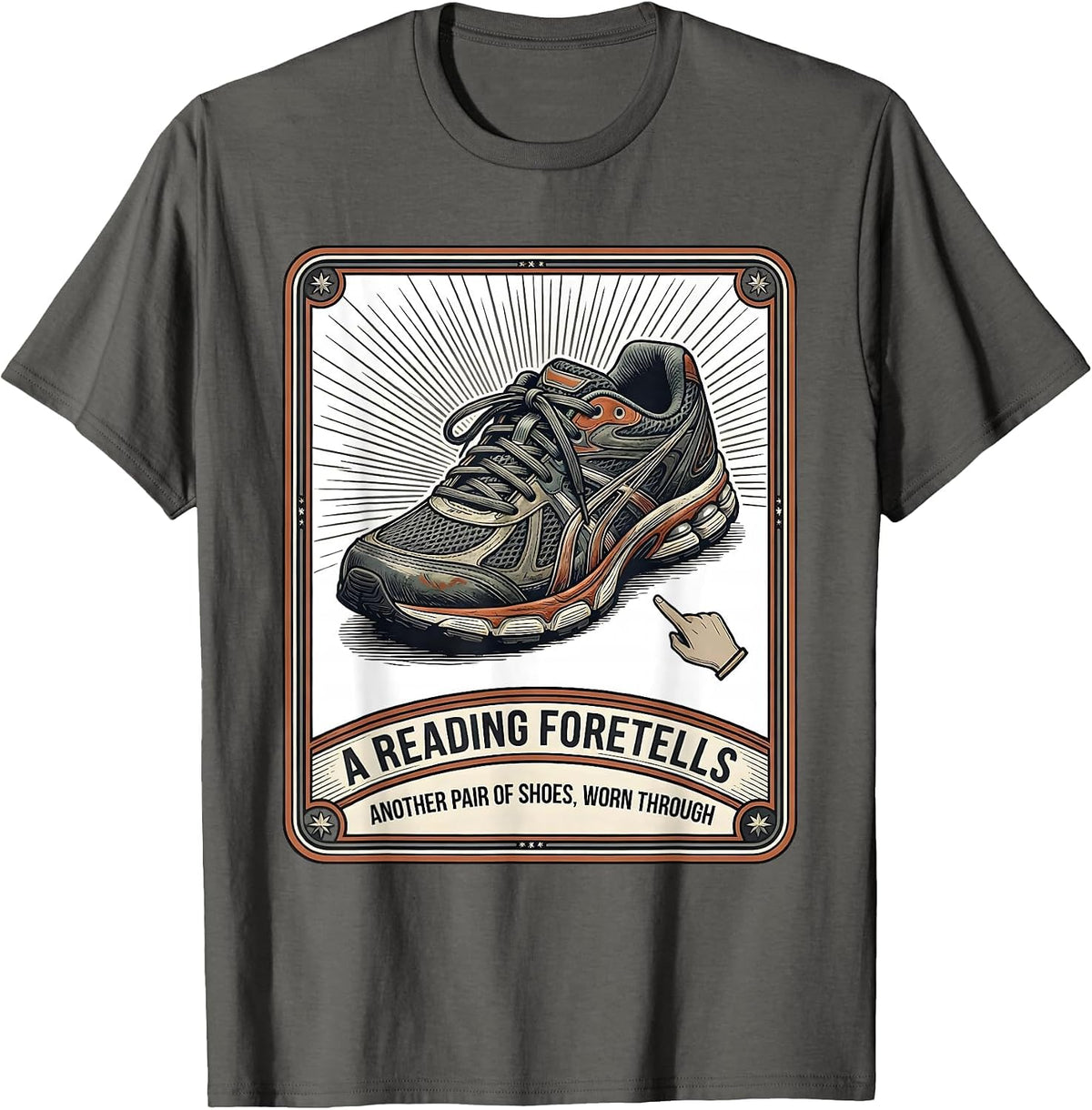 A Reading Foretells: Another Pair Of Shoes, Worn Through T-Shirt - Asphalt Grey