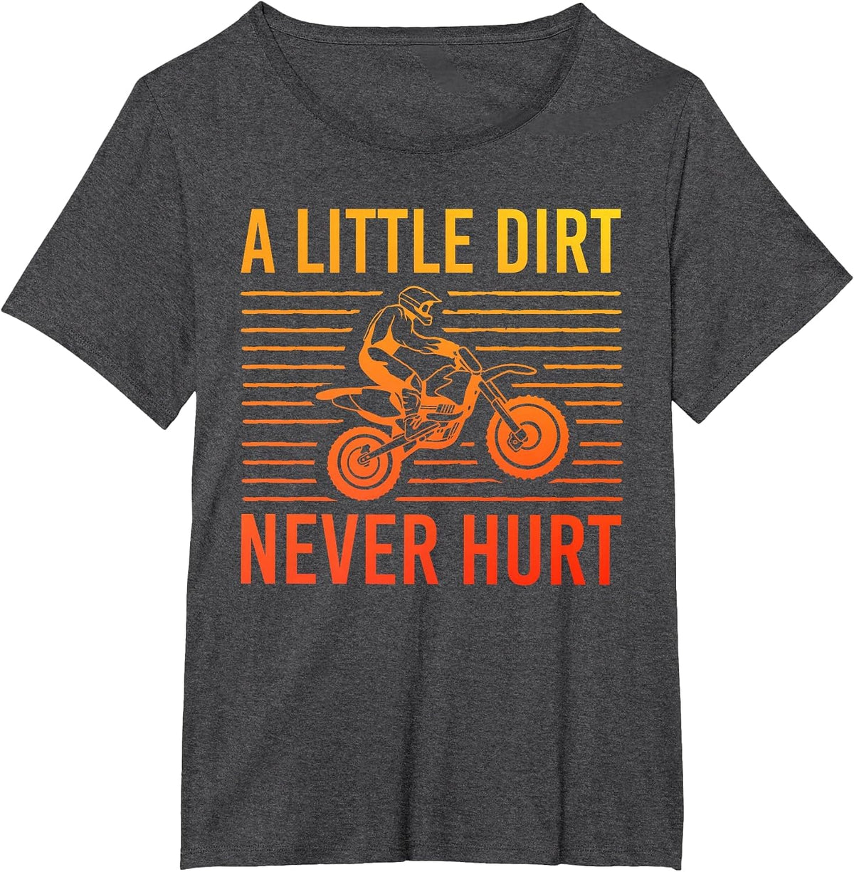 Cool Dirt Bike Art for Men Women Motor Bike Dirtbike Racing T-Shirt - Dark Heather Grey