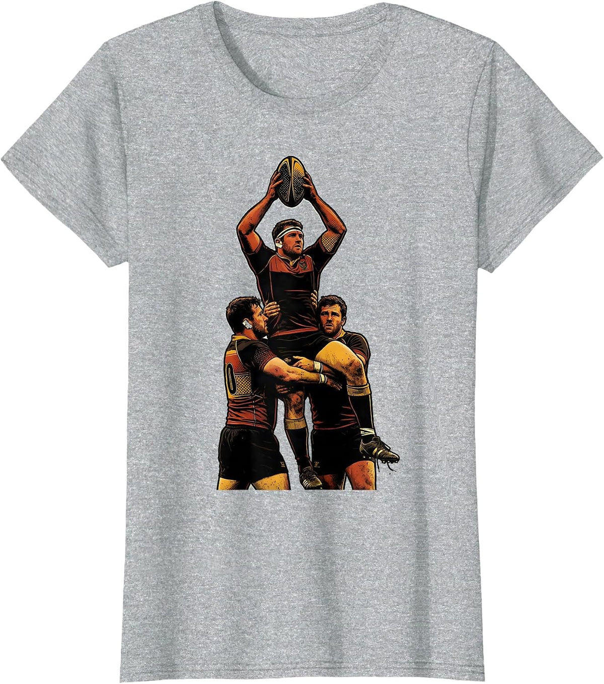 Compact Lift Rugby Player Joke Gift for Fans T-Shirt - Heather Grey