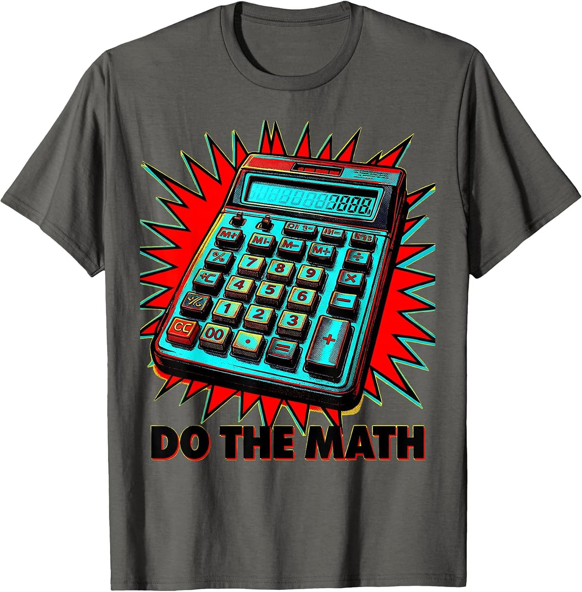 Do the Math Bold Graphic Design for Math Lovers T-Shirt - Asphalt Grey