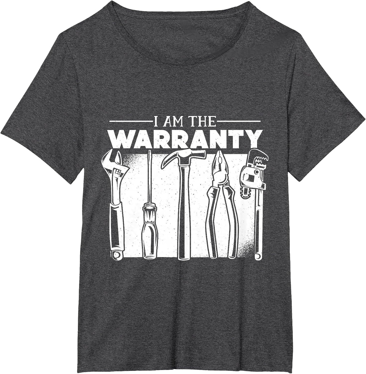 I Am The Warranty T-Shirt - Dark Heather Grey