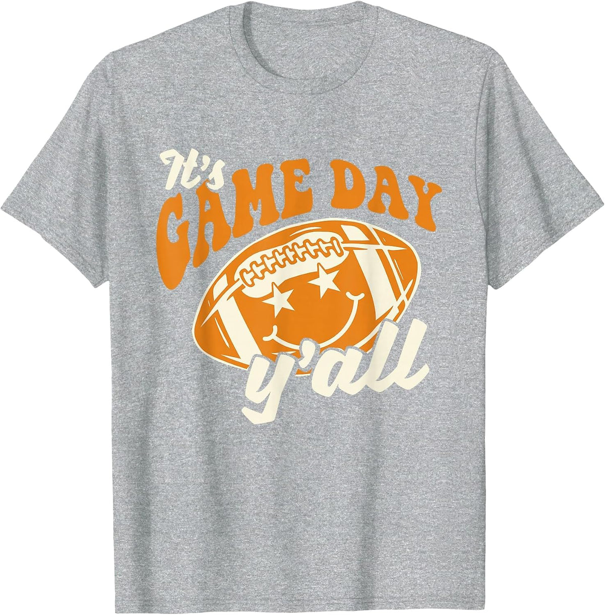 It's Game Day - American USA Football Player Game Sports T-Shirt - Heather Grey