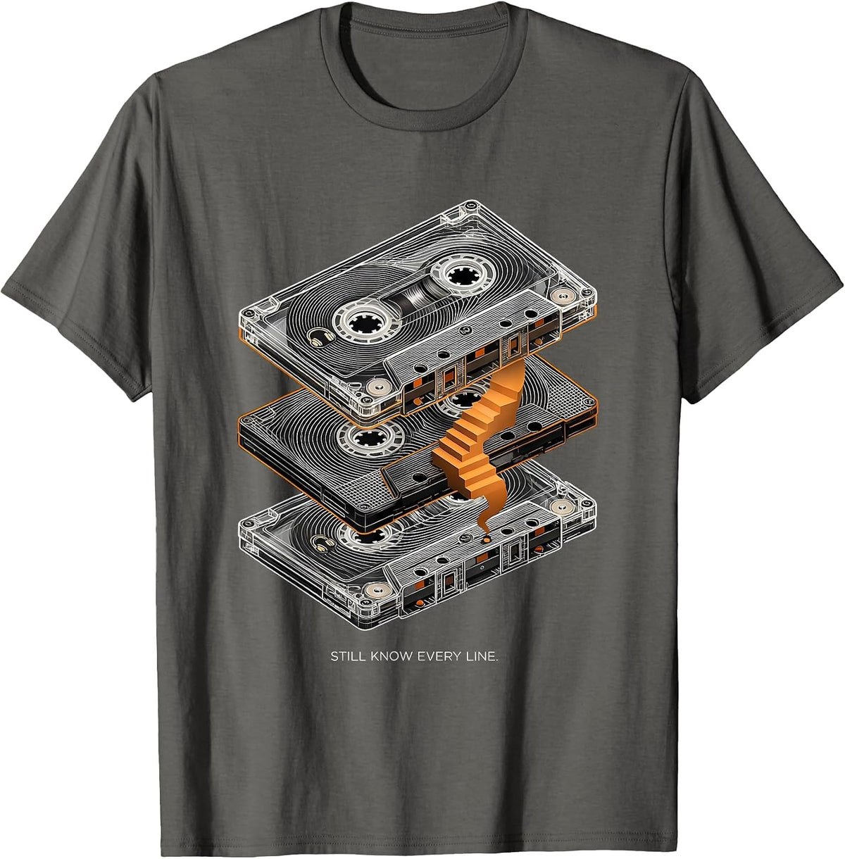 Still Know Every Line 90s R&B Music Fan Nostalgia T-Shirt - Asphalt Grey