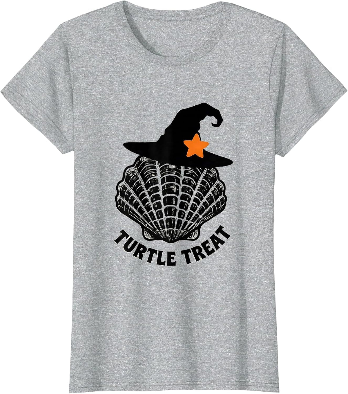 Turtle Treat Whimsical Halloween Turtle Costume Novelty T-Shirt - Heather Grey