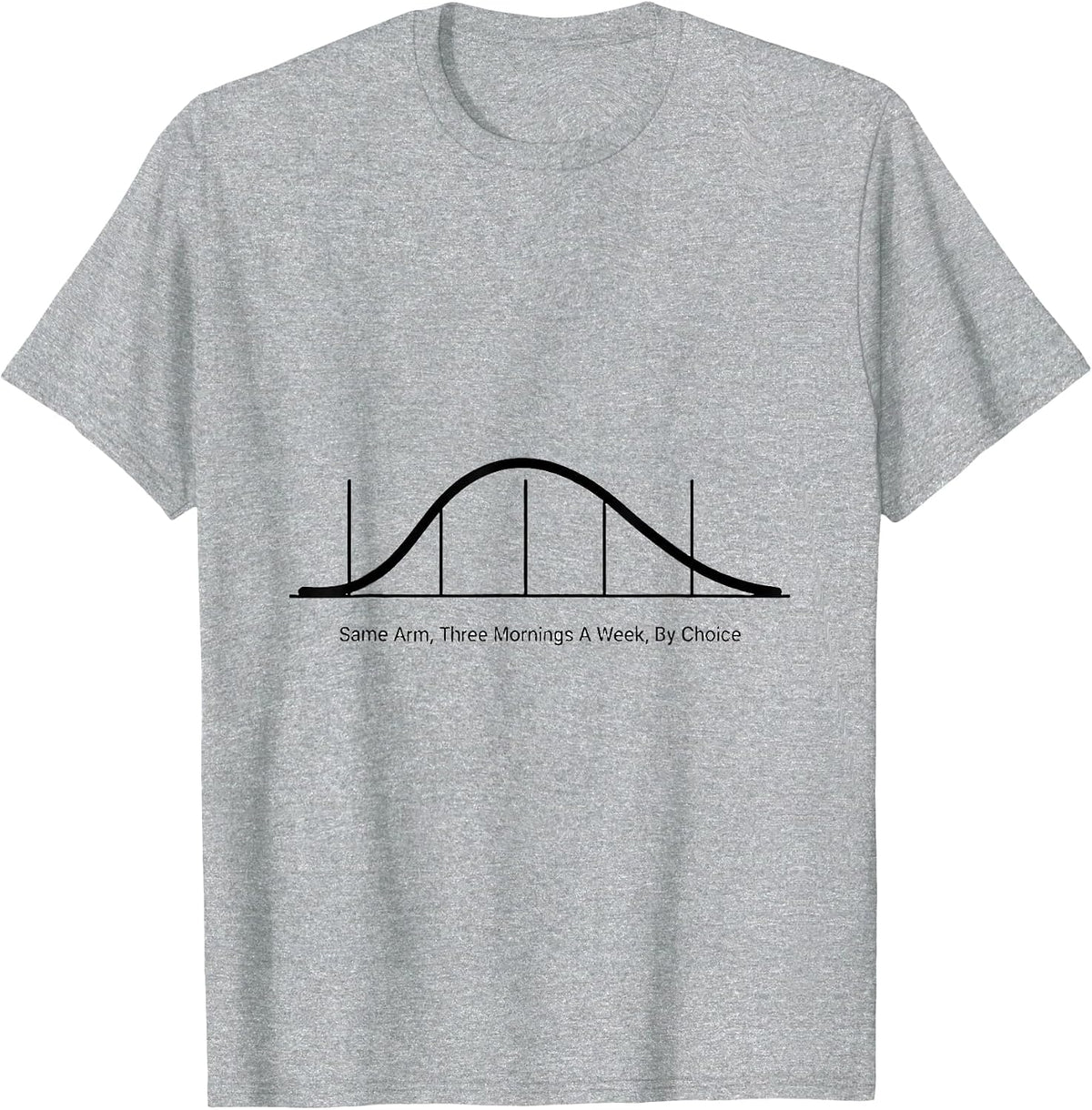 Men's Same Arm Three Mornings A Week By Choice Dialysis Nurse T-Shirt - Heather Grey