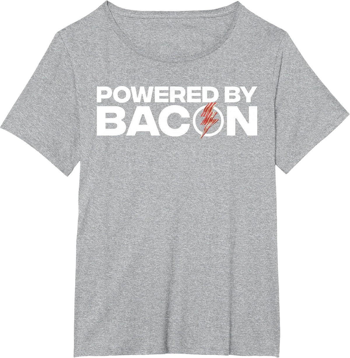Funny Bacon Design for Men Women Boys Girls Pork Bacon Lover T-Shirt - Heather Grey