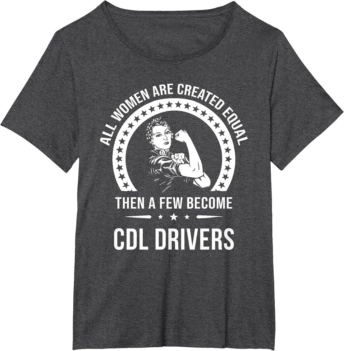 Cdl Driver Shirts for Women | Cdl Driver T-Shirt - Dark Heather Grey
