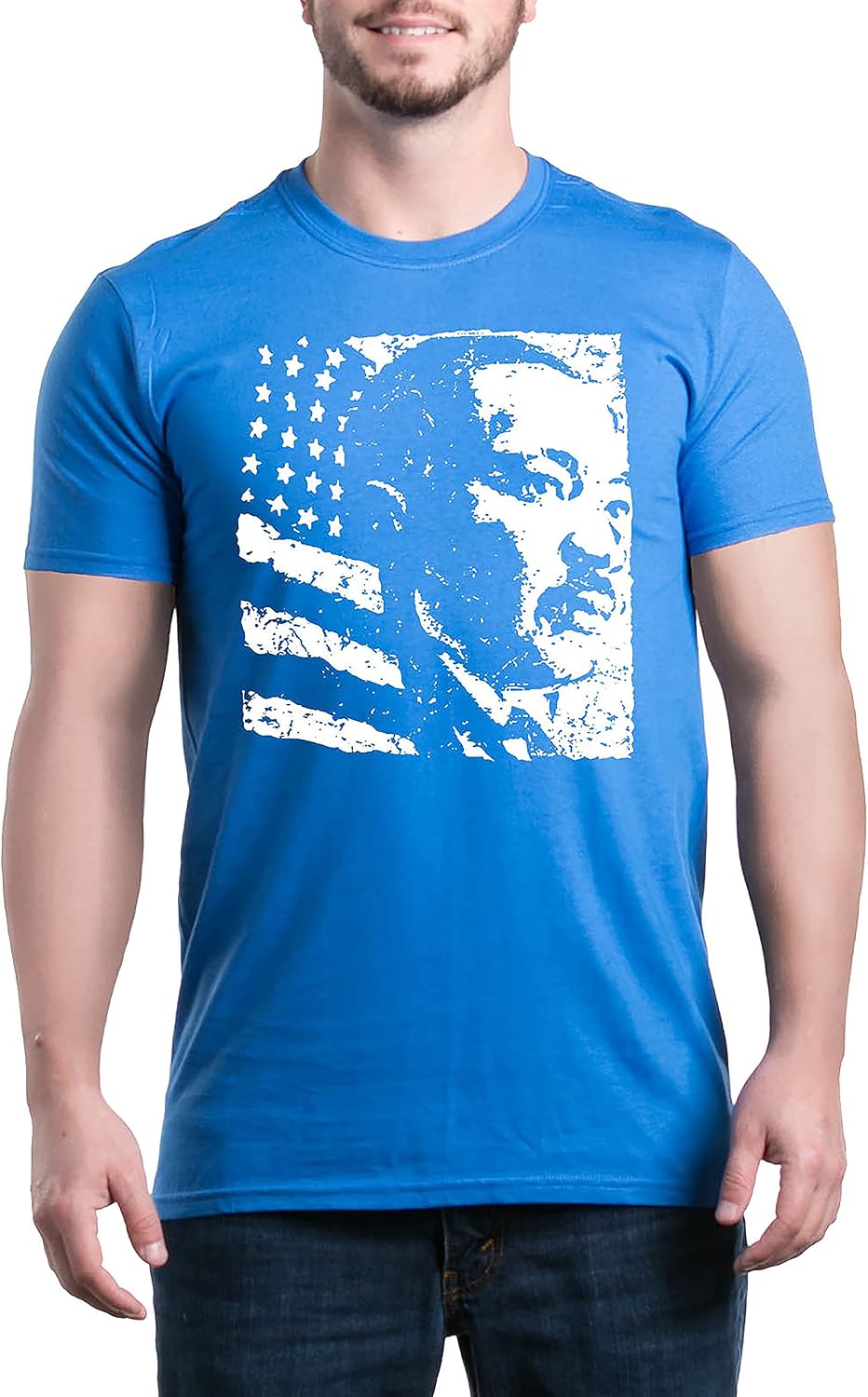 Martin Luther King Jr. American History Icon T-Shirt - Royal Blue
