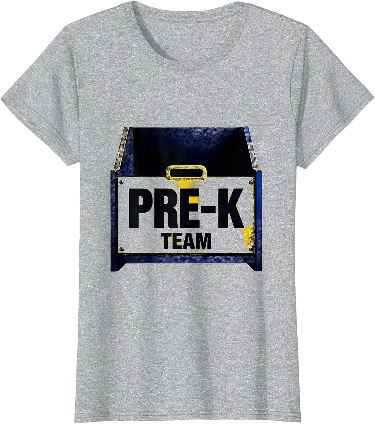 Women's Pre-K Team Funny Preschool Teacher First Day of School Gift T-Shirt - Heather Grey