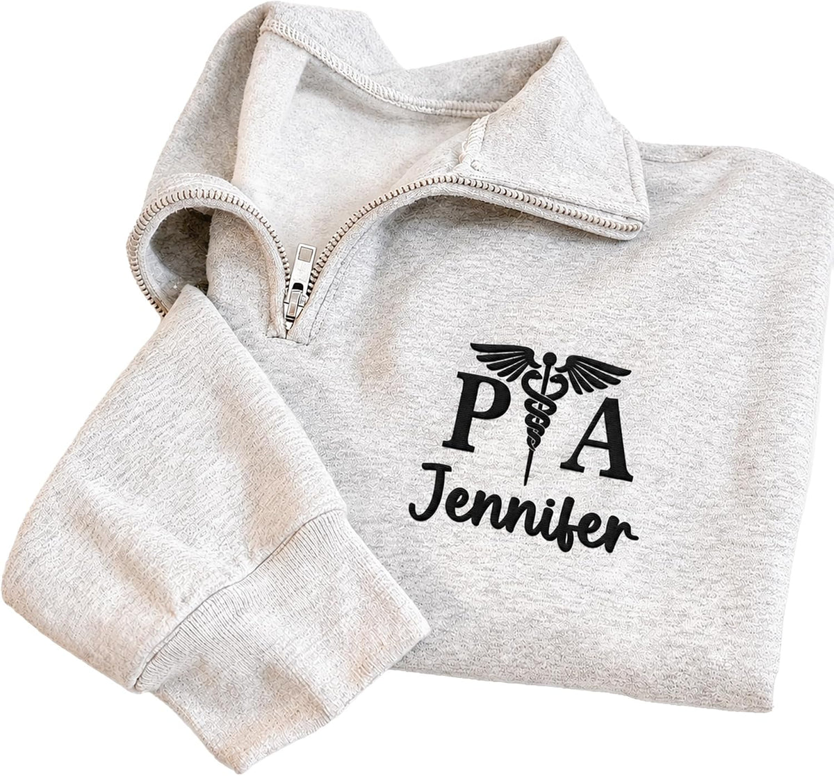 Custom Embroidered Physical Therapist Assistant Quarter Zip Sweatshirt, PTA Shirt for Women, PT Assistant Graduation Gifts -