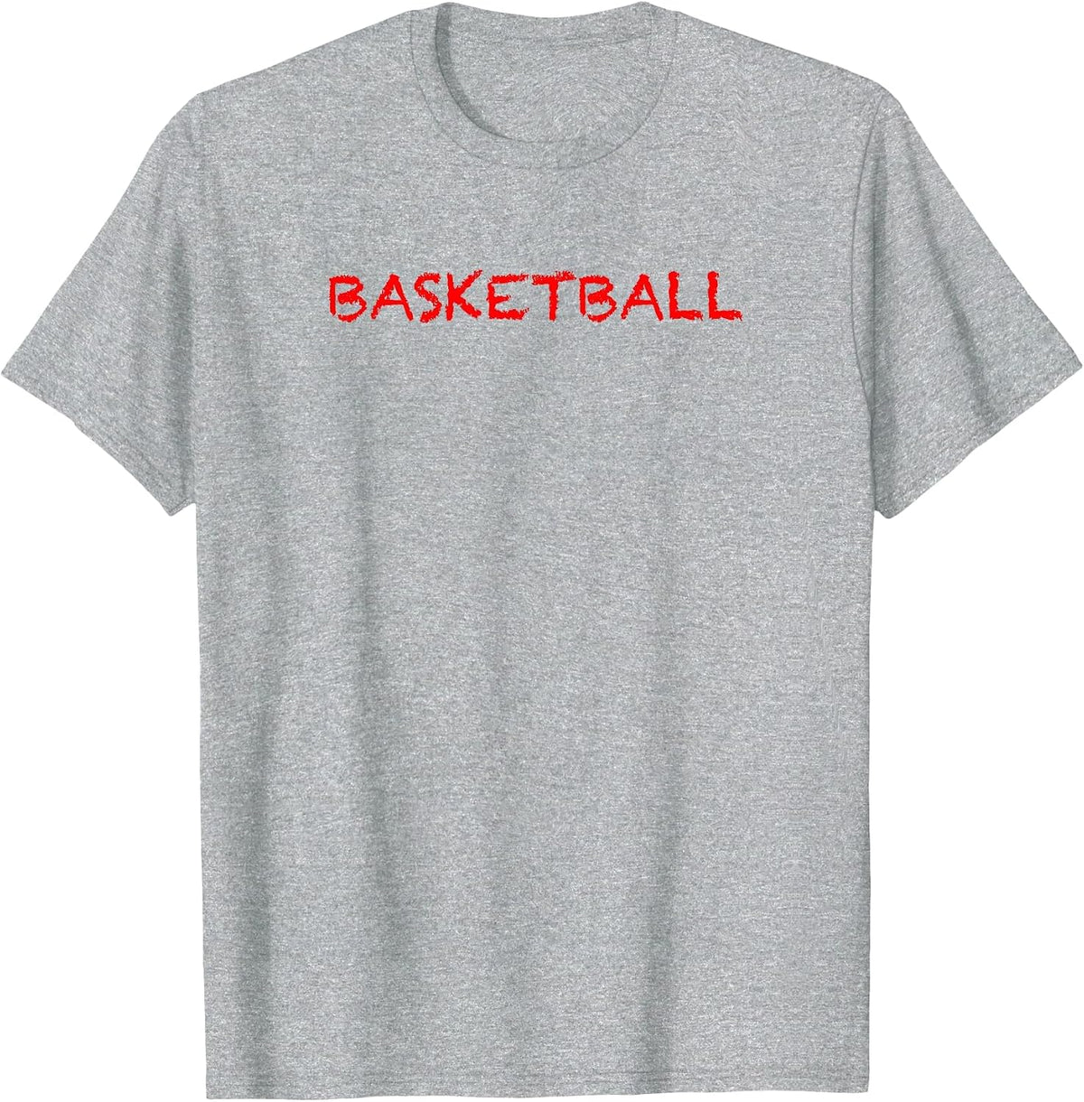 T-Shirt that says the Word - Basketball | Sports Clothing T-Shirt - Heather Grey