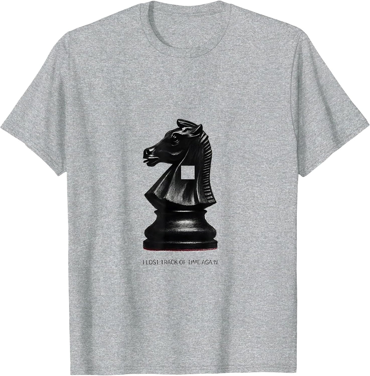 Men's I Lost Track Of Time Again Funny Chess Player Gift Chess T-Shirt - Heather Grey