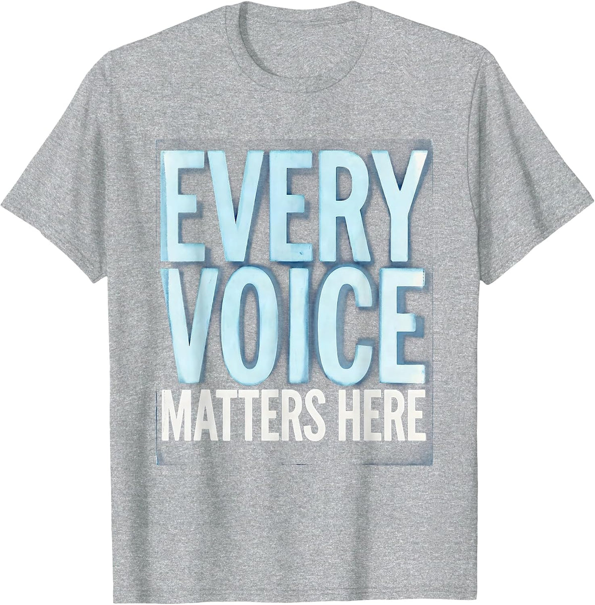 Men's Every Voice Matters Domestic Violence Awareness T-Shirt - Heather Grey