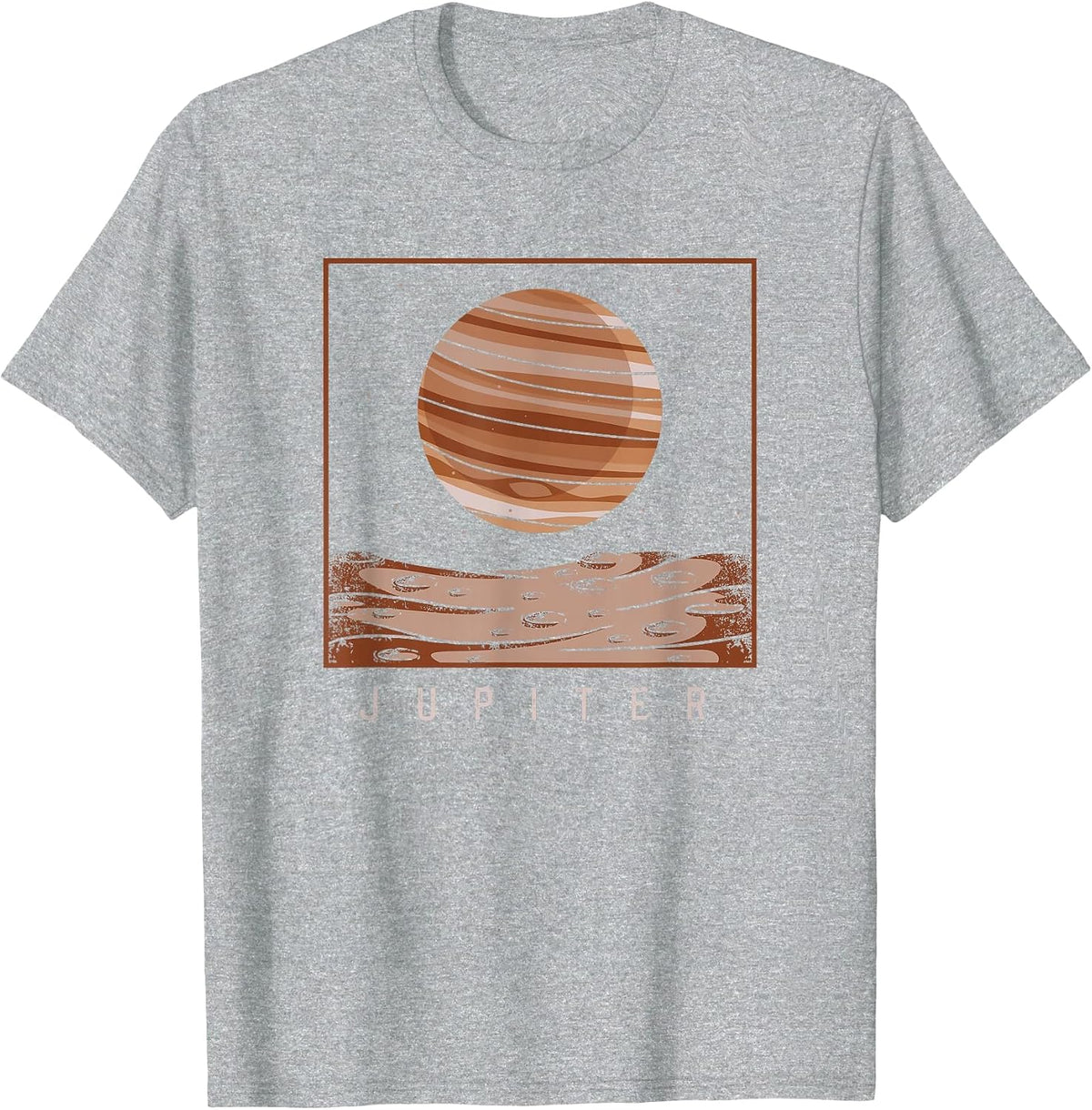 Space Galaxy Fan Jupiter Planet Astronomy Astronaut T-Shirt - Heather Grey